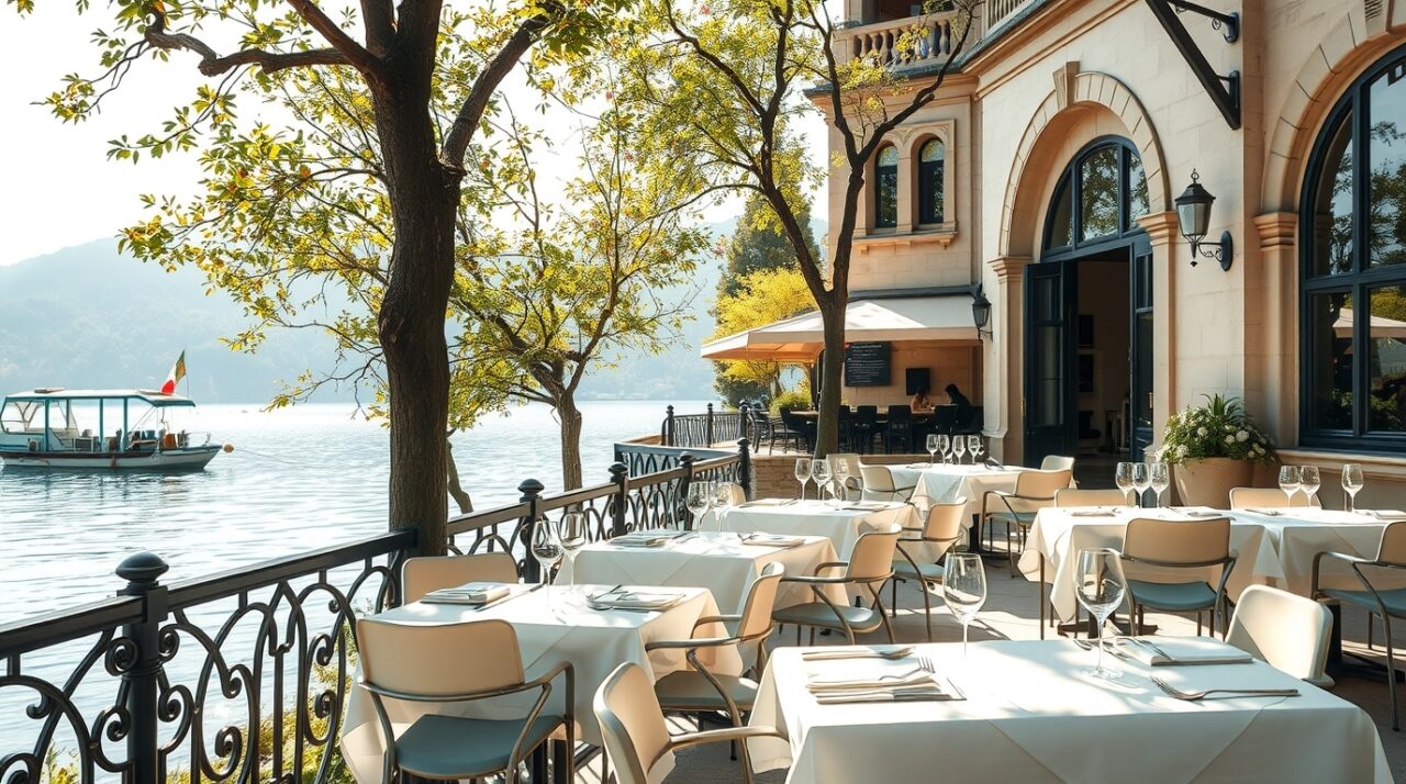 restaurant à Aix-les-Bains au bord du lac