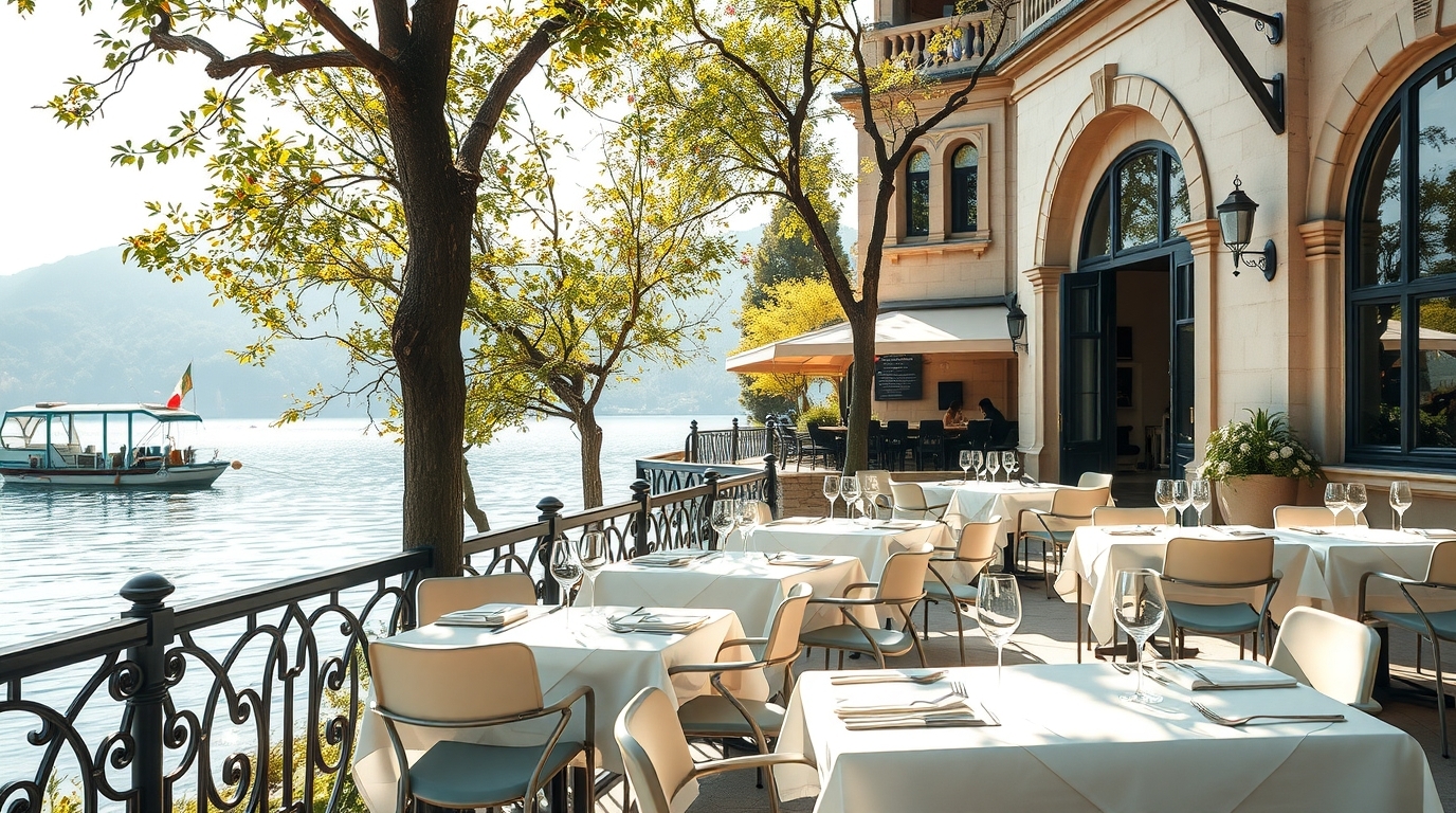 restaurant à Aix-les-Bains au bord du lac