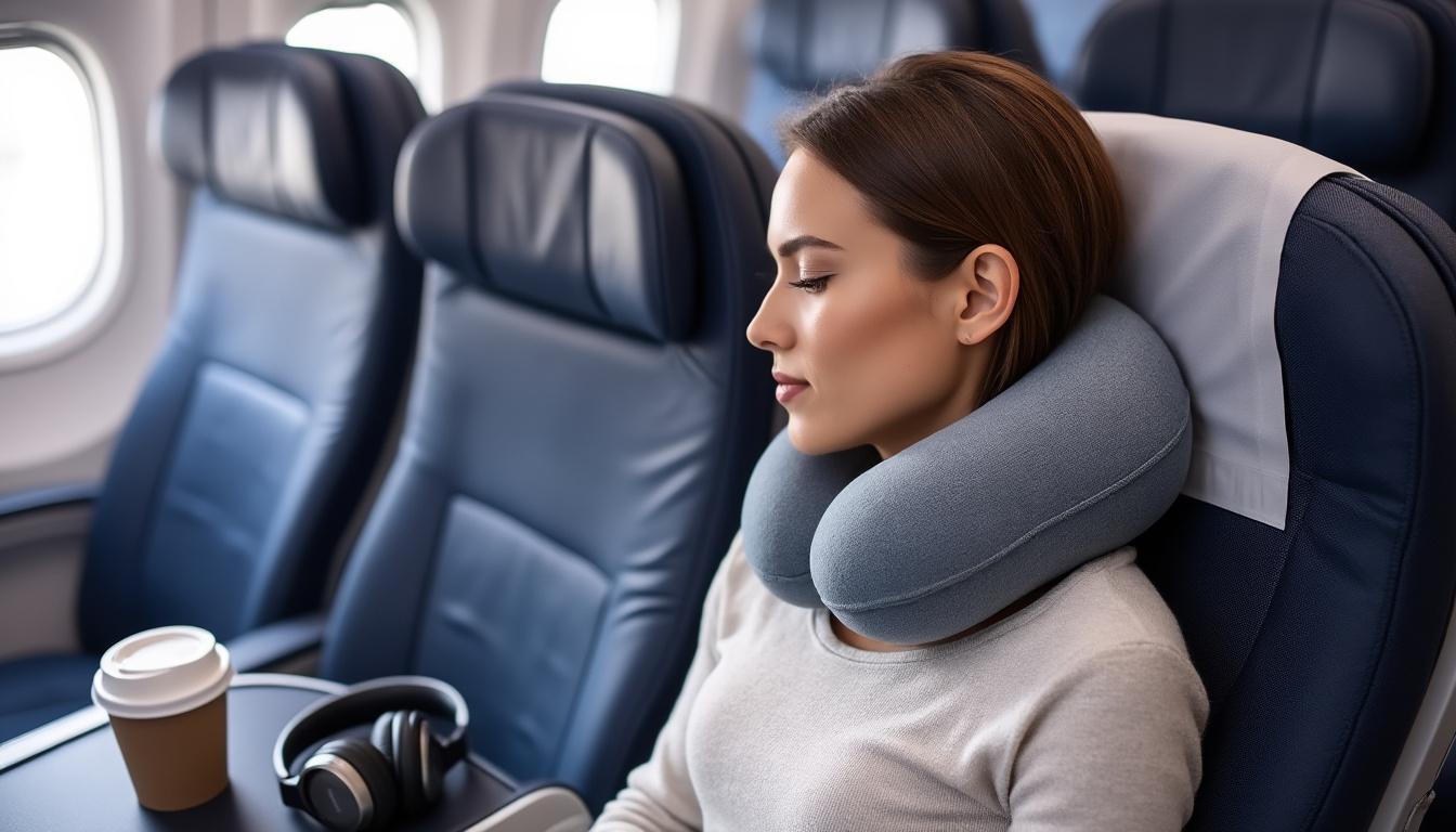 découvrez notre coussin cervical spécialement conçu pour un confort optimal lors de vos voyages en avion ou en train. dormez paisiblement sans douleur grâce à son soutien ergonomique. parfait pour les longues distances, il vous accompagnera partout pour des trajets en toute sérénité.