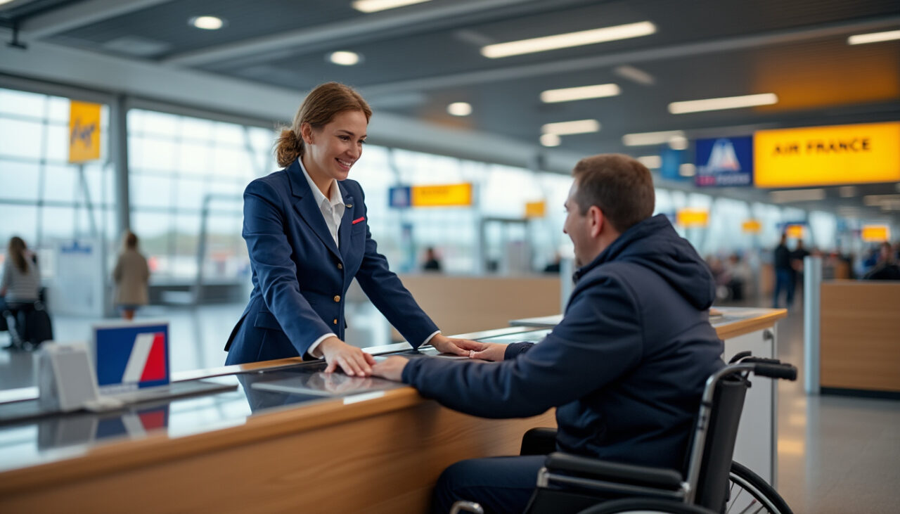 découvrez les tarifs adaptés et les démarches simplifiées pour les voyageurs en situation de handicap avec air france : modalités de réservation, accompagnement personnalisé et services dédiés pour un voyage en toute sérénité.