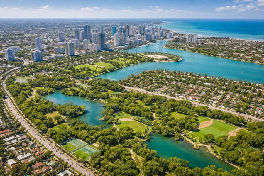 découvrez la superficie de miami en explorant ses parcs et espaces verts, véritables poumons de la ville offrant nature et détente.