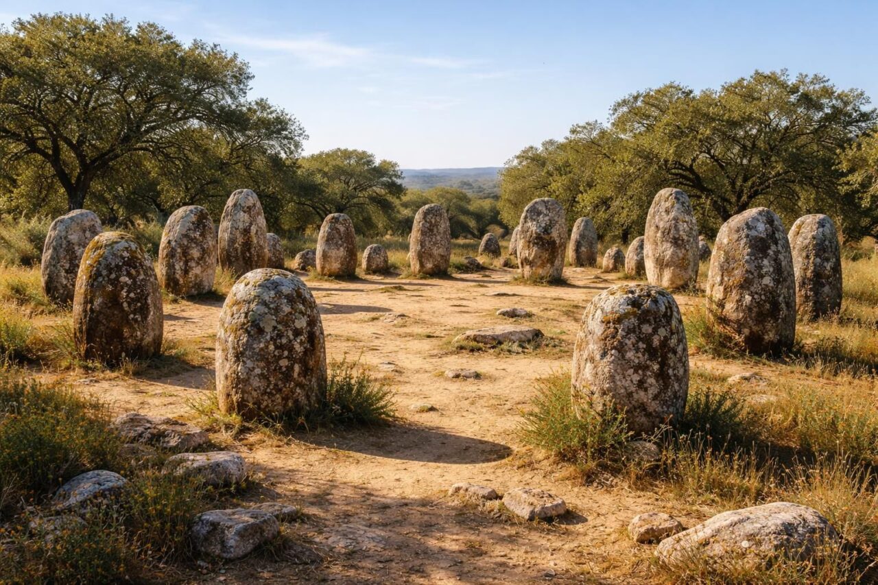 découvrez le cromlech des almendres, un site mégalithique emblématique du patrimoine culturel portugais souvent méconnu, riche en histoire et en mystère.