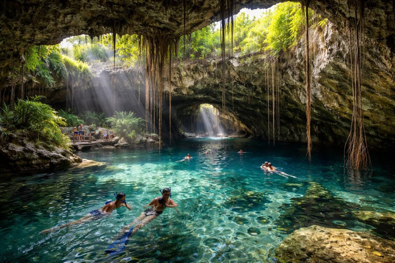 plongez dans les eaux cristallines du gran cenote à mexico et vivez une aventure unique au cœur de la nature spectaculaire.