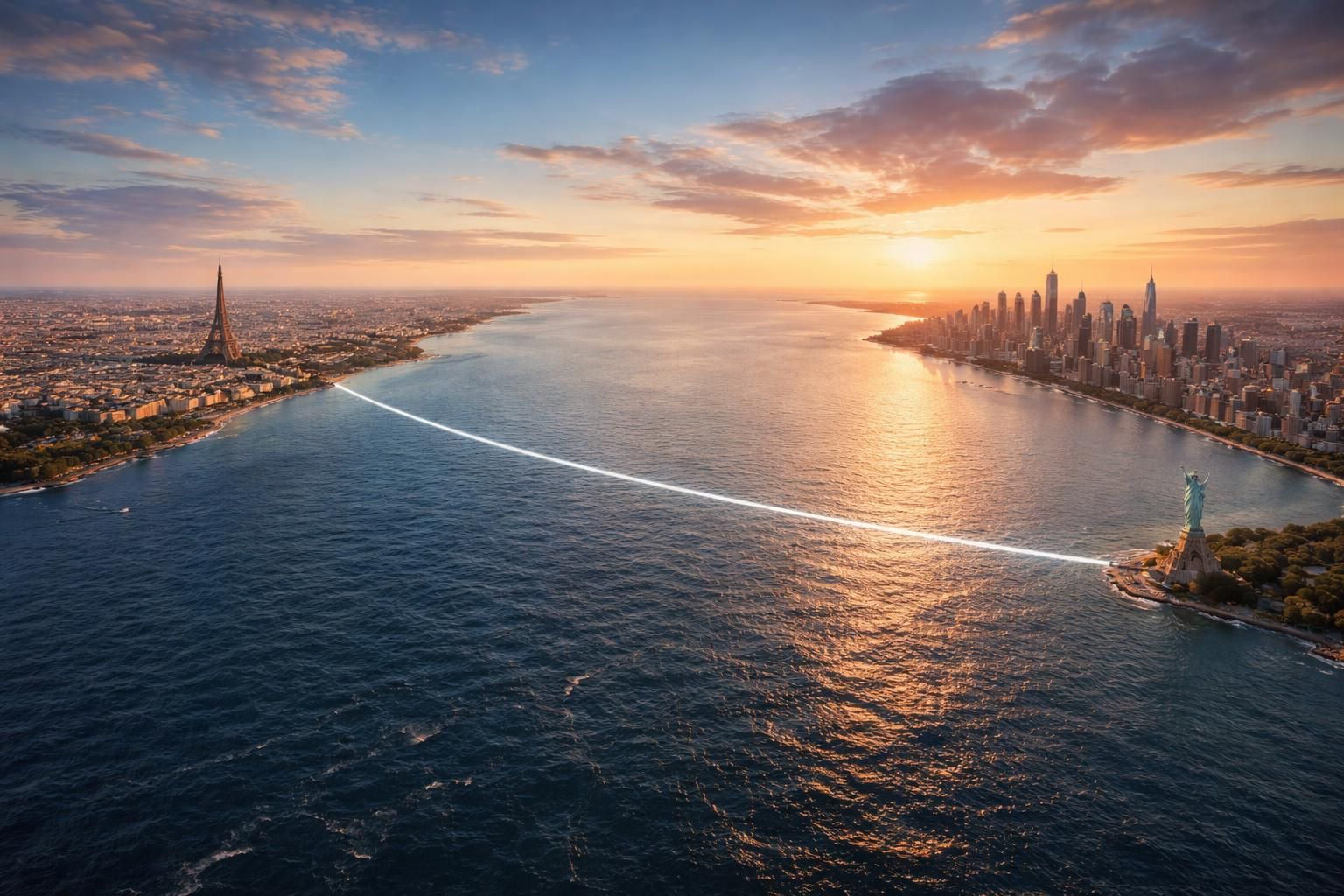 découvrez la distance en ligne droite entre paris et new york et plongez dans un aperçu fascinant de ce trajet transatlantique.