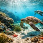 découvrez la faune marine exceptionnelle de la plage de gerakas à zante, zakynthos en grèce, un site naturel unique à ne pas manquer pour les amoureux de la nature et de la plongée.