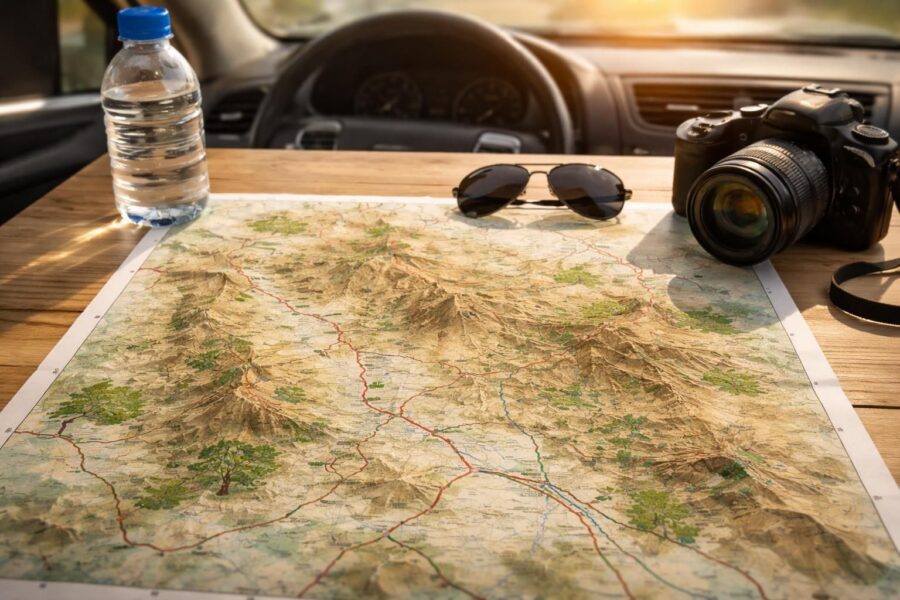 découvrez les bardenas en voiture grâce à une carte détaillée pour explorer chaque recoin de cette région unique et sauvage en toute liberté.