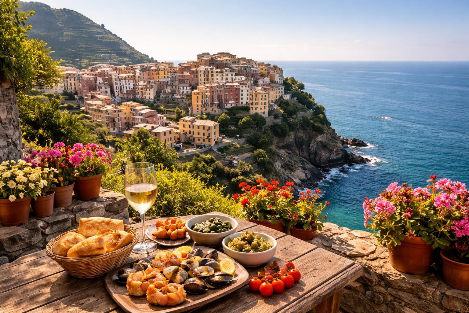 découvrez corniglia, l'un des joyaux des cinque terre, à travers un voyage riche en couleurs vibrantes et saveurs authentiques. explorez ses ruelles pittoresques et savourez sa cuisine locale.