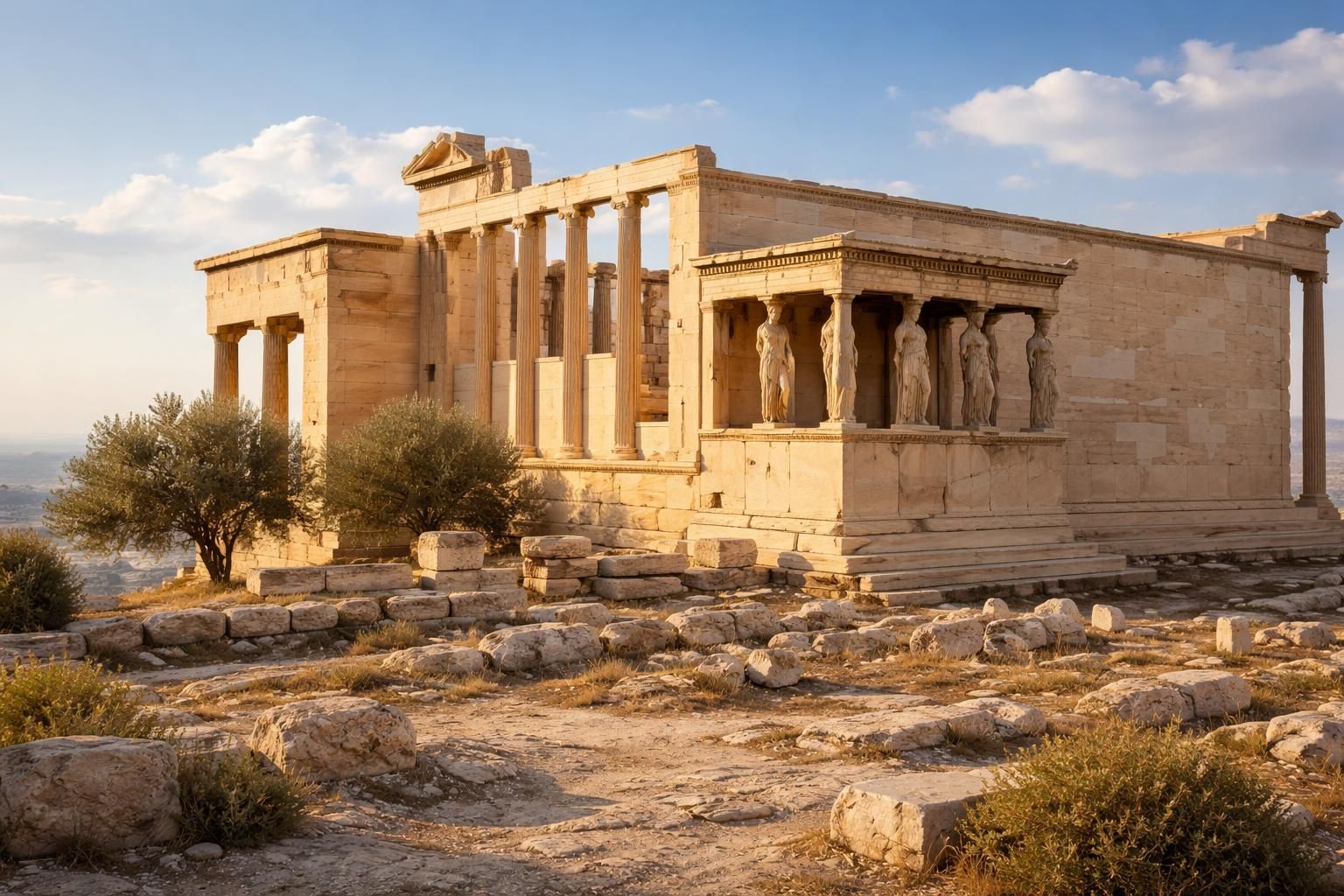 explorez l'erechtheion sur l'acropole de grèce, découvrez son histoire fascinante et son architecture unique qui symbolisent l'antiquité grecque.