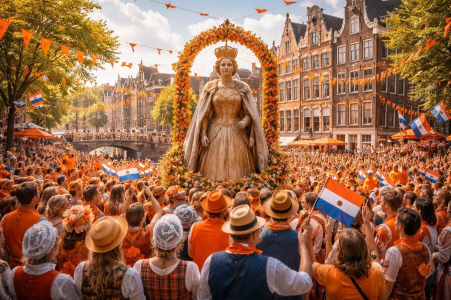 découvrez l'histoire fascinante de la fête de la reine à amsterdam, un événement emblématique qui célèbre un héritage royal riche en traditions et en festivités.