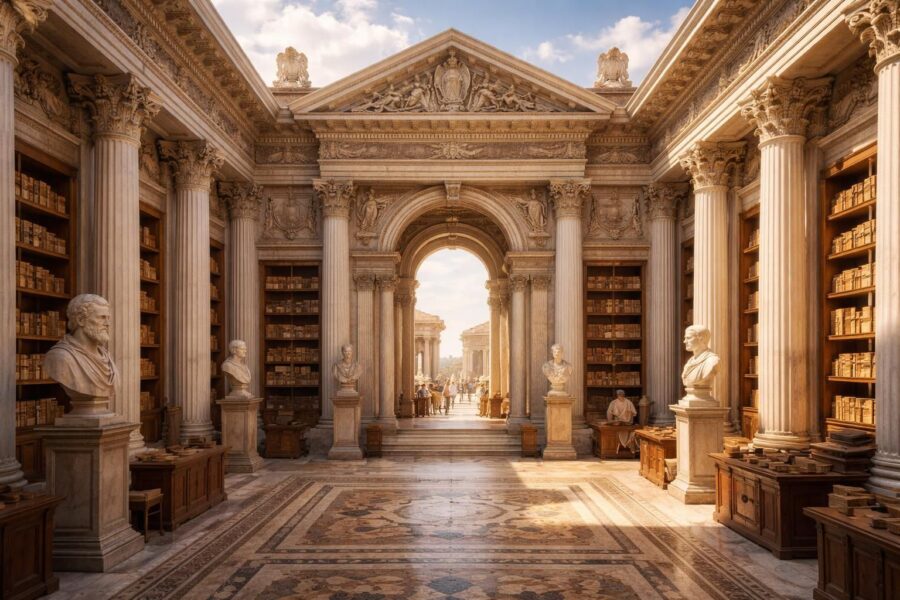 découvrez la bibliothèque d'hadrien, un emblème majeur du savoir et de la culture romaine antique, témoignage impressionnant de l'esprit intellectuel de l'empire.