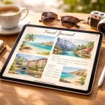 découvrez comment créer un carnet de voyage numérique sur ipad pour immortaliser vos vacances avec des textes, photos et dessins, facilement et de manière créative.