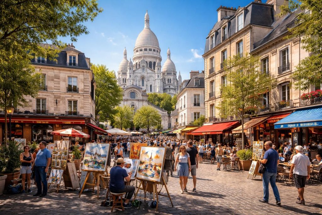 découvrez la butte de montmartre dans le 18e arrondissement de paris, un quartier riche en culture, histoire et lieux emblématiques à explorer.