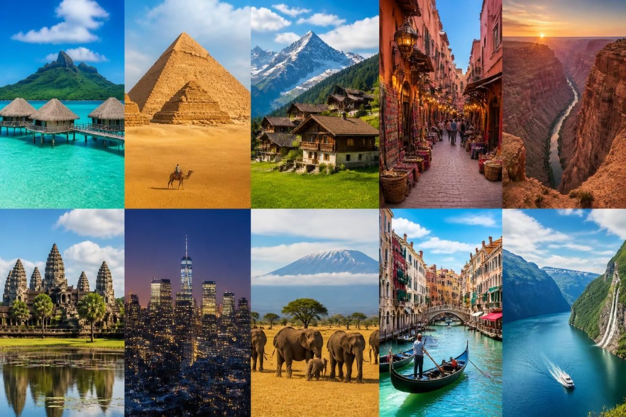 explorez les 10 meilleures destinations de voyage dans le monde qui captivent et émerveillent les globe-trotteurs à la recherche d'aventures inoubliables.